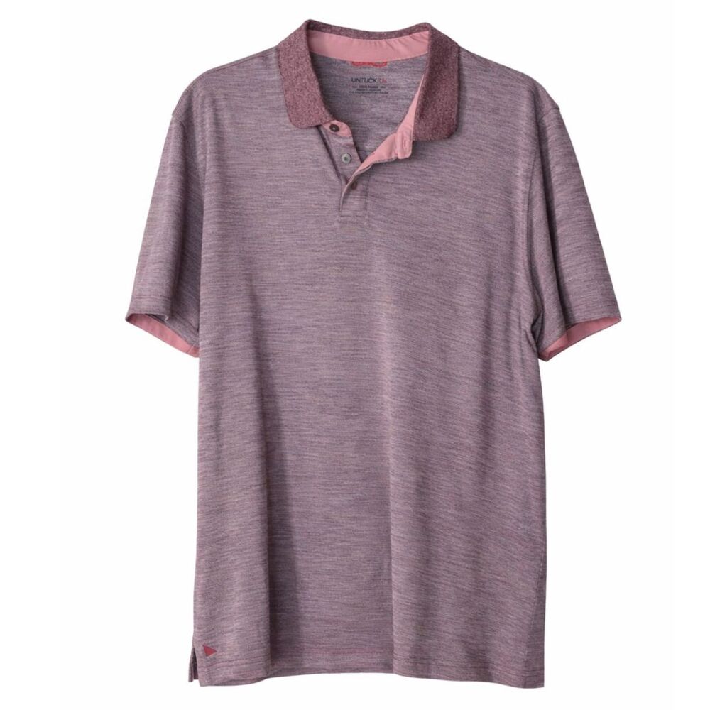 UNTUCKit BUSINESS CASUAL TRAVEL COMFORT PERFORMANCE OFFICE  POLO SHIRT SIZE XXL